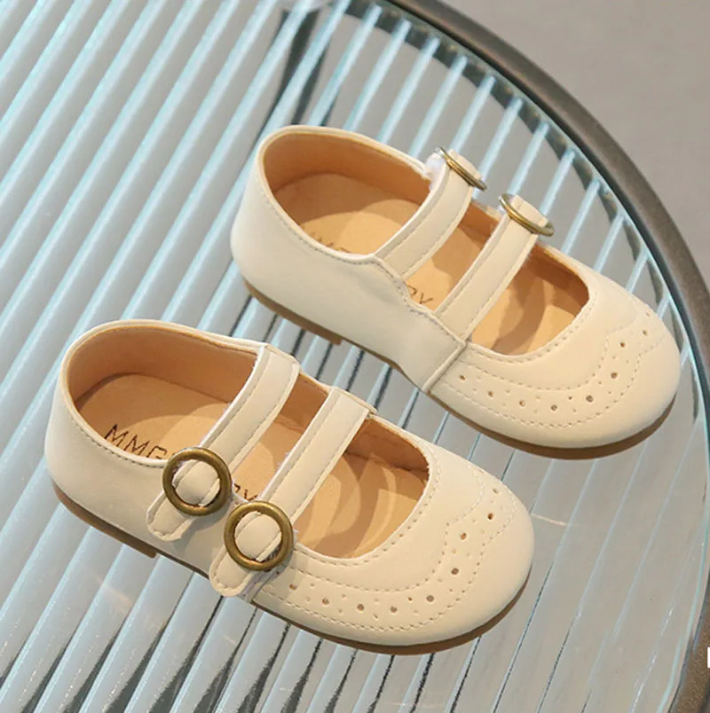 

Новые кожаные туфли принцессы для девочек, весна 2024, детская танцевальная обувь в стиле Мэри Джейн, детская обувь для маленьких девочек, детские туфли на плоской подошве CSH1538