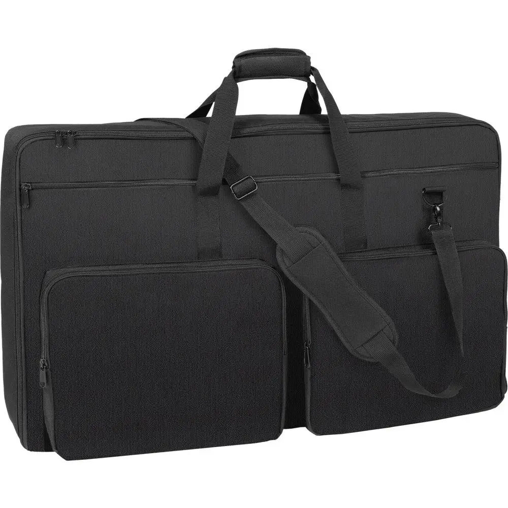 

Padded for dj Mixer Gig Bag 1200D Oxford Fabric Storage Pocket Removable Shoulder Strap for dj Controller Carry Bag