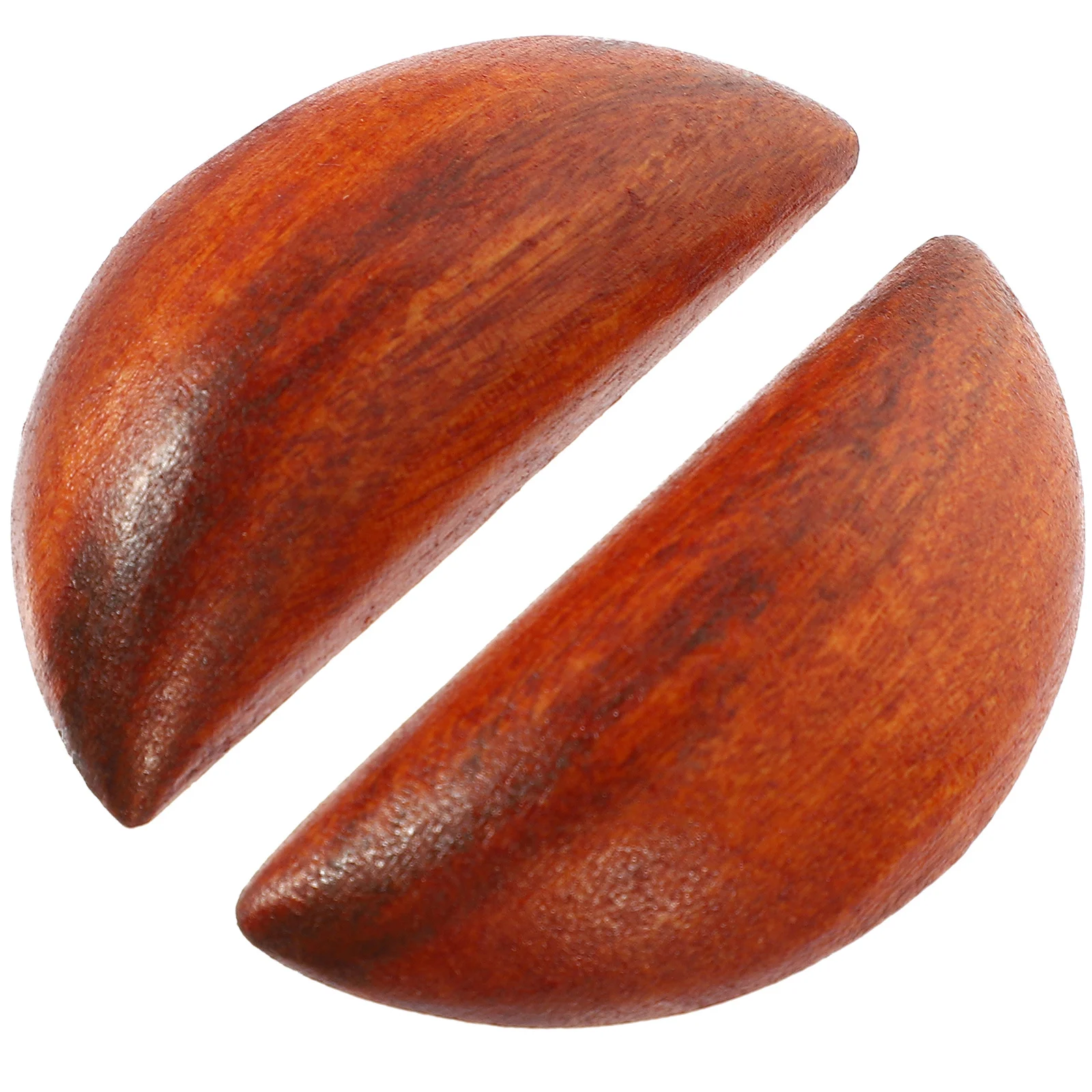 2 قطعة 1 زوج يين يانغ الكؤوس المقدسة لوازم العرافة الخوخ الخشب الطاوية أداة روحية مذبح ديكور لعبة الكهانة الخشبية #3