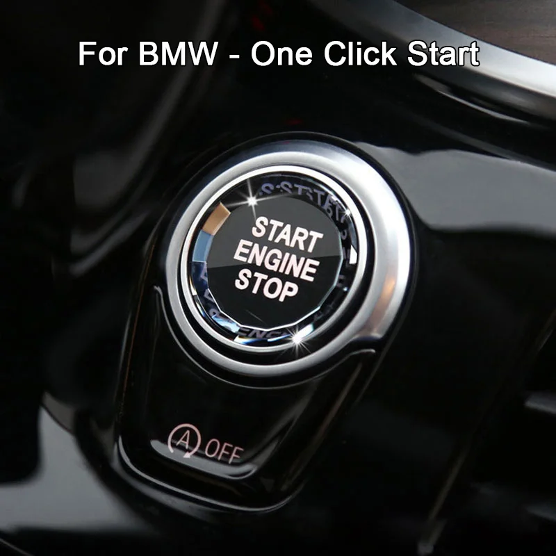 One-click Start And Stop Button Sticker Protection Cover For BMW 3 5 series E90 E60 E46 F10 F11 X3 F25 X6 E71 E91 G30 320i 520d