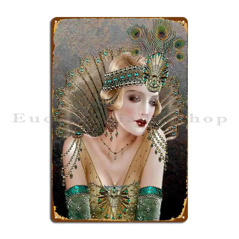 Flapper Vintage 1929 Beautiful Fashion Magazine Advertising Print Metal Sign Print Design Pub Club Wall Plaque Tin Sign Poster