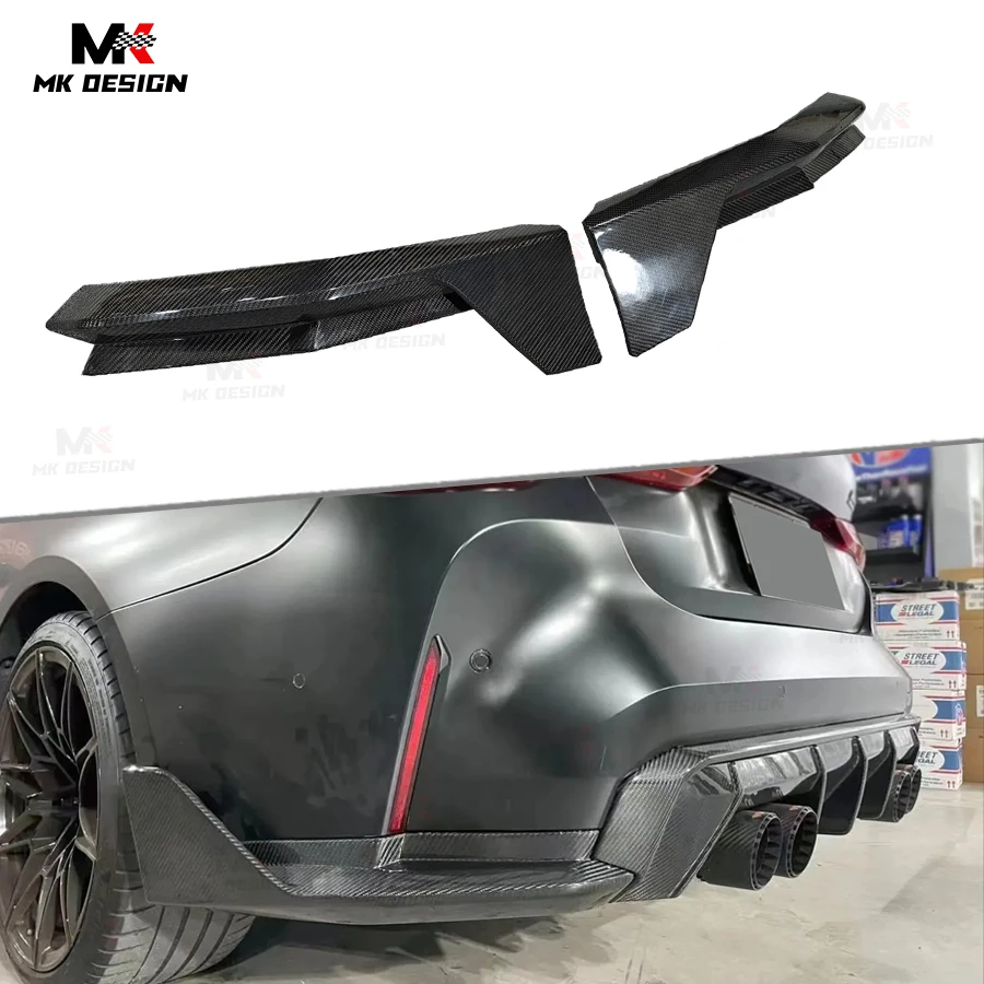 

Carbon Fiber MP Style Rear Bumper Splitters Side Winglets Apron for BMW M3 G80 GM4 G82 G83 Coupe Sedan 2021-2025 Car Accessories