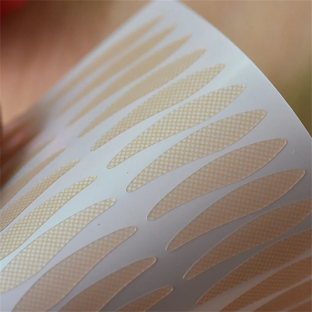 Adesivi in fibra impermeabile per palpebre 10 fogli Nastro autoadesivo invisibile per doppia palpebra in pizzo Adesivo per palpebre per trucco da donna