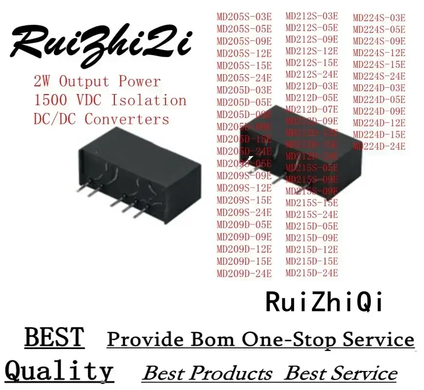 

10PCS/LOT MD205D-15E MD205D-24E MD209S-05E MD209S-09E MD209S-12E MD209S-15E MD209S-24E MD209D-05E MD209D-09E MD209D-12E DC/DC 2W