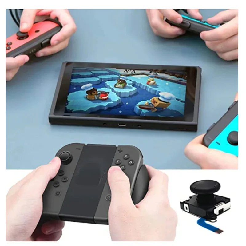 10 unids/set JoyStick analógico 3D para Nintendo Switch controlador NS NX Switch Lite Gamepad Joy-con Game Pad Rocker reemplazo