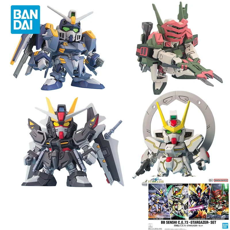 Spot Direct Delivery Bandai Original Anime GUNDAM Model SDBB SENSHI C.E.73-STARGAZER-SET Action Figure Assembly Toys For Kids