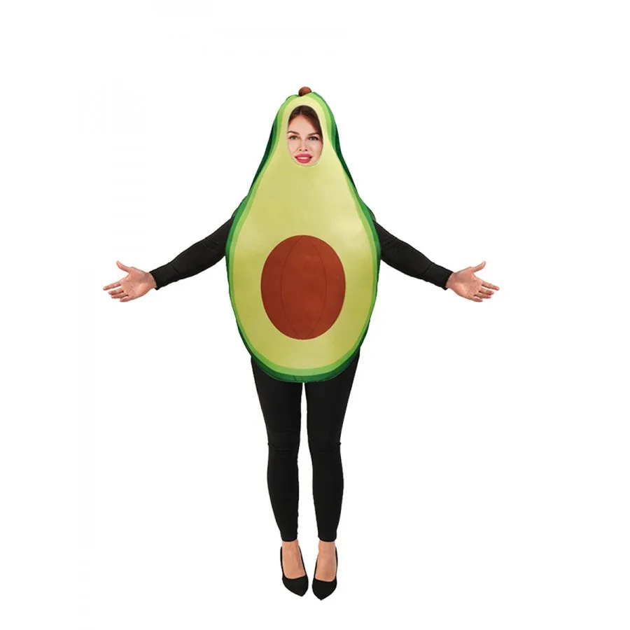 

Хэллоуин Пар Авокадо Cos Фрукты Забавная одежда для выступлений Взрослый Маскарад Реквизит для сцены Этнический костюм Лето 2025