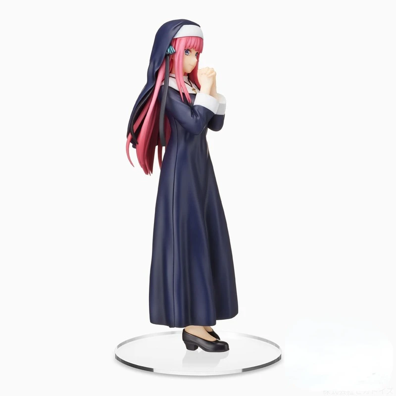 100% originale: Kawaii girl Nakano Nino Nun dress 21cm PVC Action Figure Anime Figure Model Toy Figure Collection Doll Gift