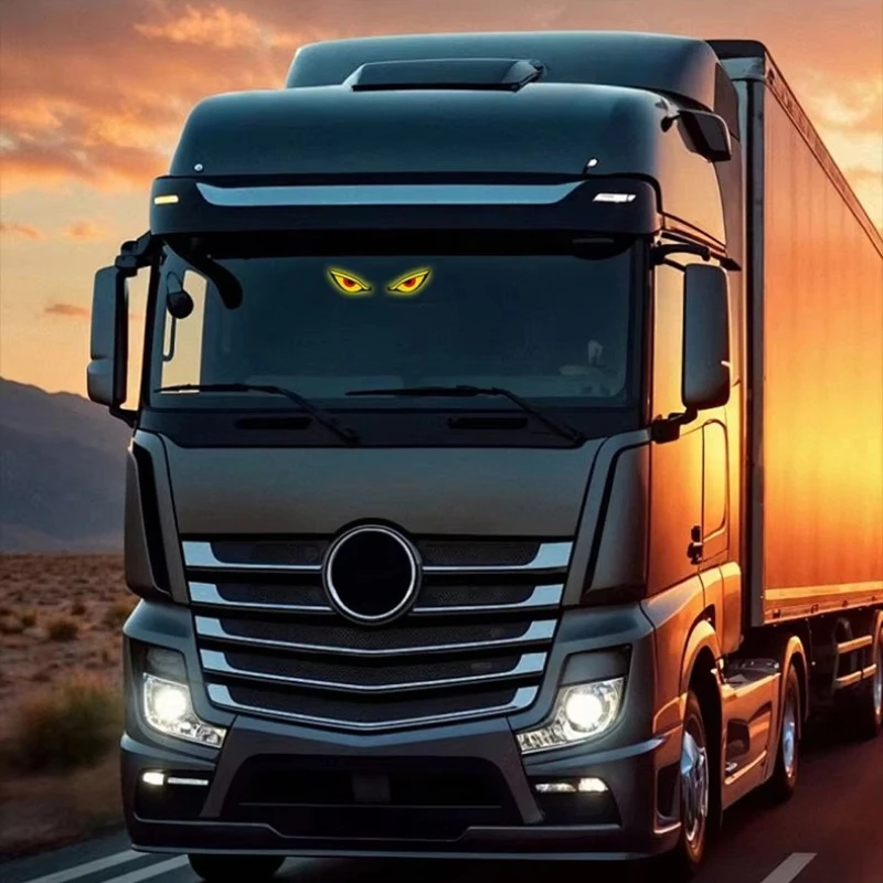 Devil's Eye Car Dynamic Eye LED Light Blinking Moving Eye Car Light Atmosphere Light Ornament Wiring-Free
