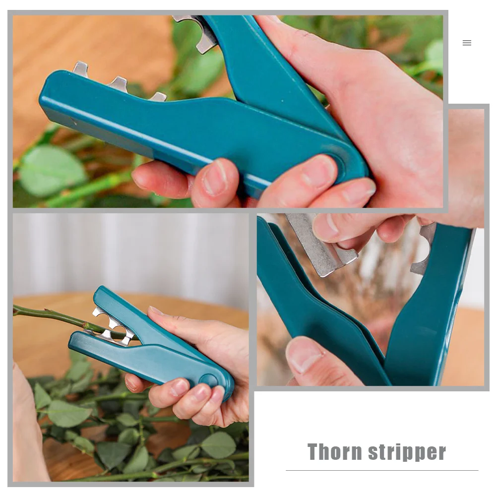 

Efficient Flower Thorn Remover Tool Rose Stem Stripper for Garden Planting Burr Cleaning Pruning Handheld Device
