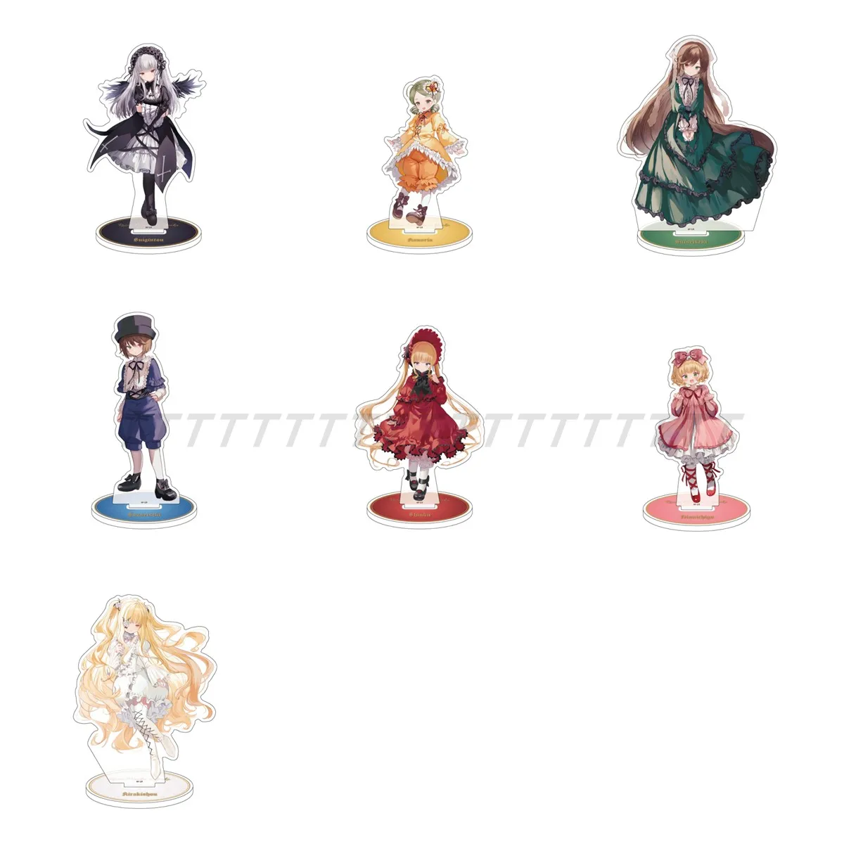

Rozen Maiden Acrylic Stand - Suigintou, Souseiseki, Suiseiseki, Kirakishou Anime Figure Display