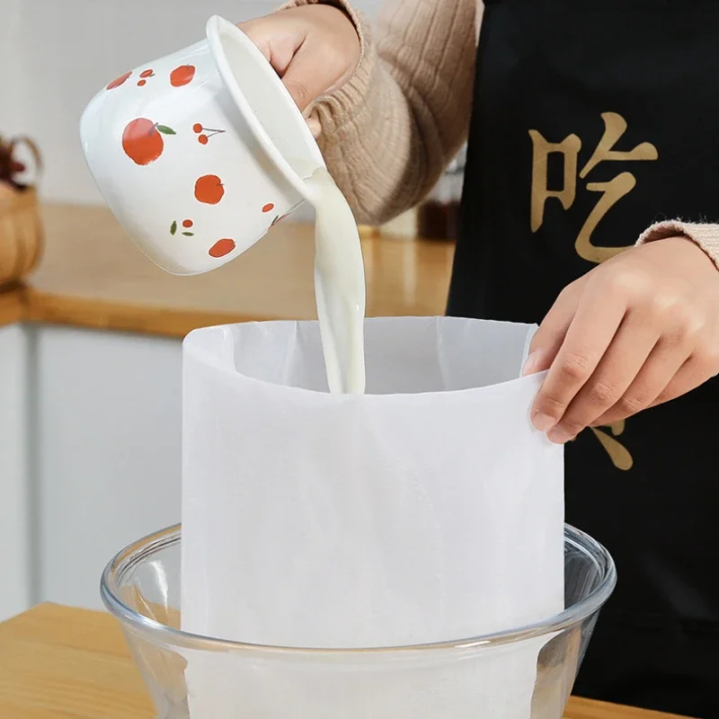 Reusable Yogurt Tea Cheese Brew Food Fabric Home Nylon Soy Milk Wine Nut Cloth Brewing Mesh Filter Bag Kitchen Tools