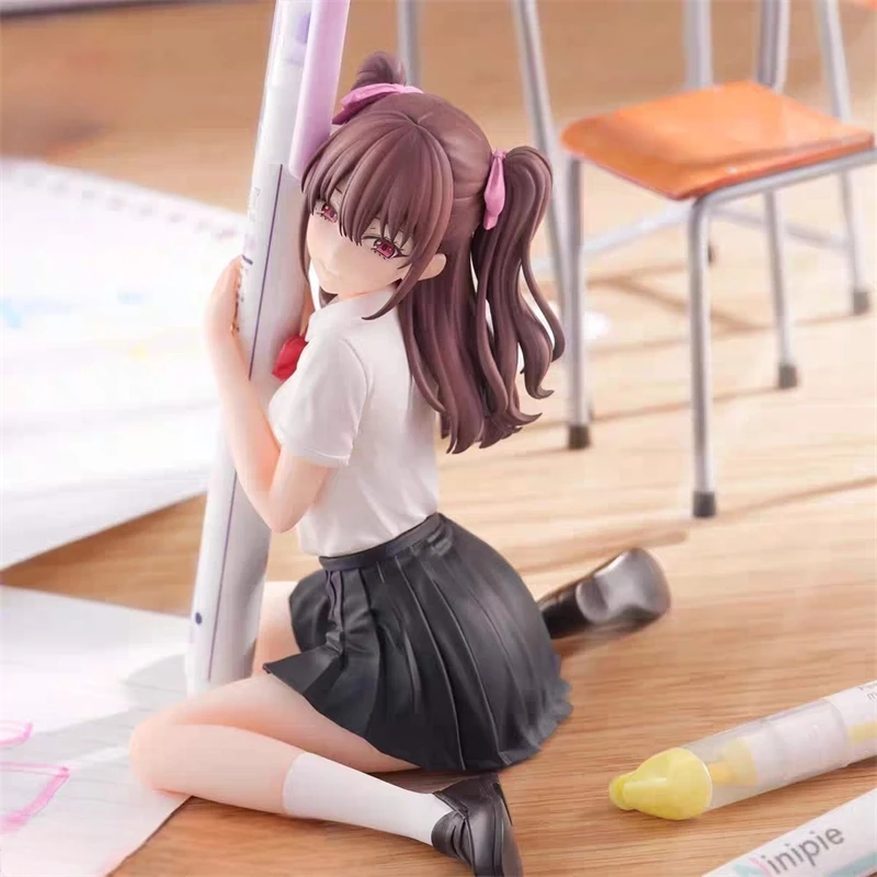 Anime Girl Figurine Desk Ornament Cute Kawaii Game Character Collectible For Teens And Collectors, Home Display, Birthday Gift