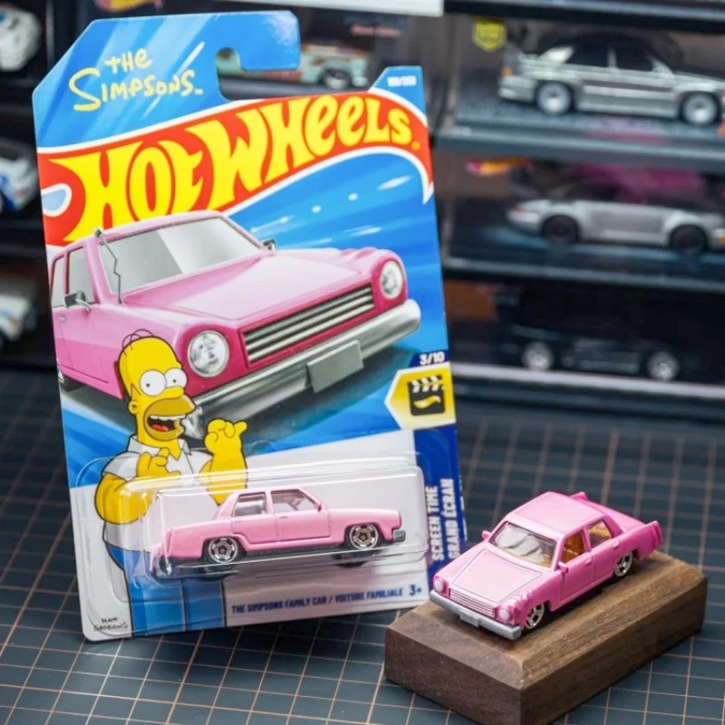 Hot Wheels The Simpsons Pink Screen Time Family 1:64 Scale Diecast Alloy Car Collectible Model Vehicle Toy For Adults Collection