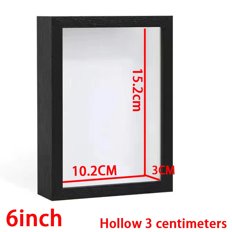 Shadow Box Depth 3cm Wooden Photo Frame for Displaying 3D Works