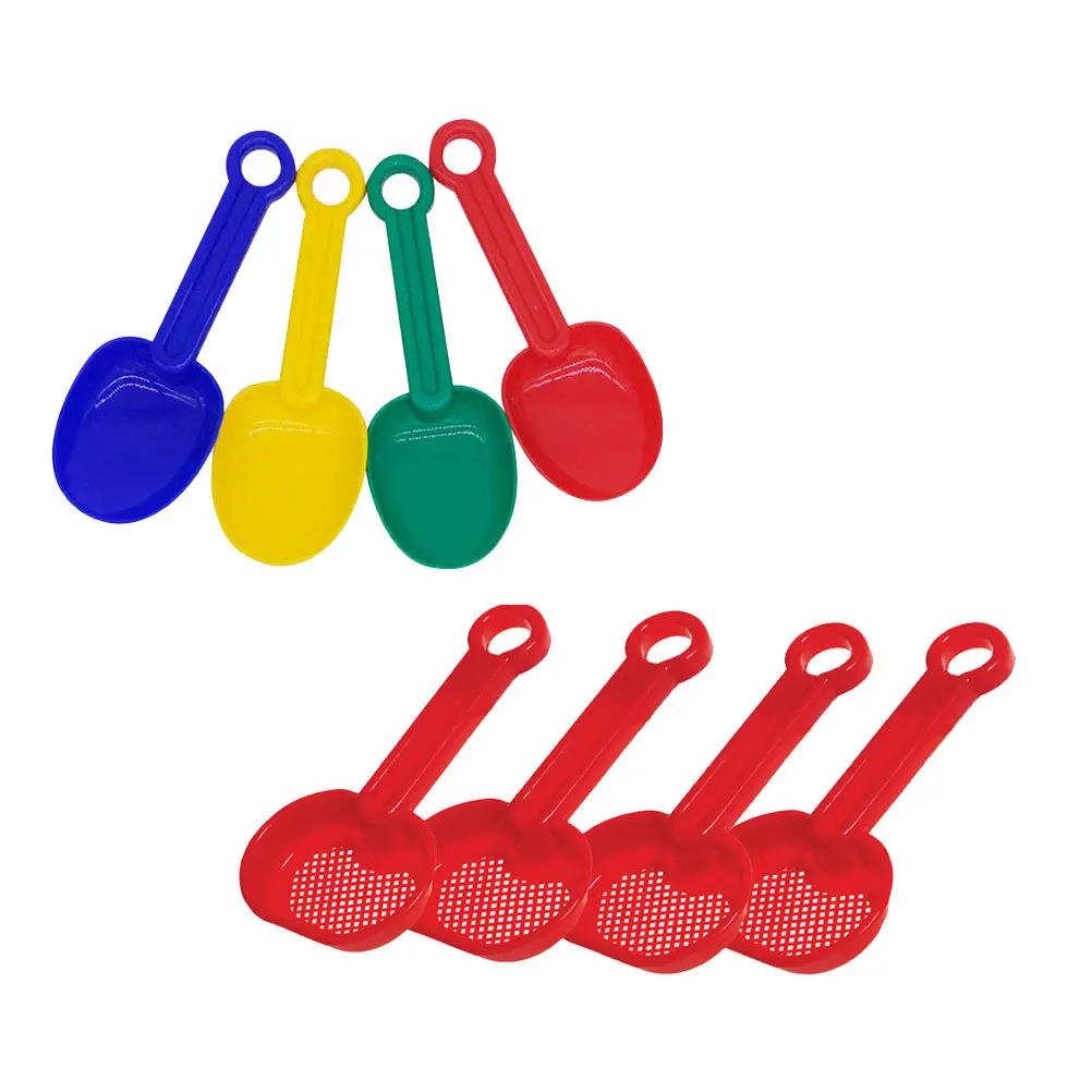 8 pçs pá de areia colher premium pp material crianças praia jogar conjunto colher diversão ao ar livre crianças brinquedos de praia