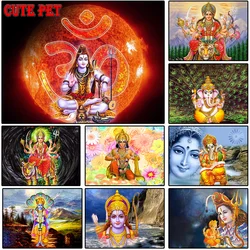 Dio religioso indiano Ganesha pittura diamante fai da te Hanuman Krishna ricamo pieno quadrato rotondo drilli Lakshmi mosaico kit arredamento