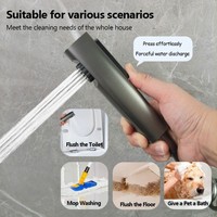 Water-saving Handheld Bidet Sprayer Set High Pressure Adjustable Bathroom Shower Head Non-leakage Easy To Install Toilet Douche