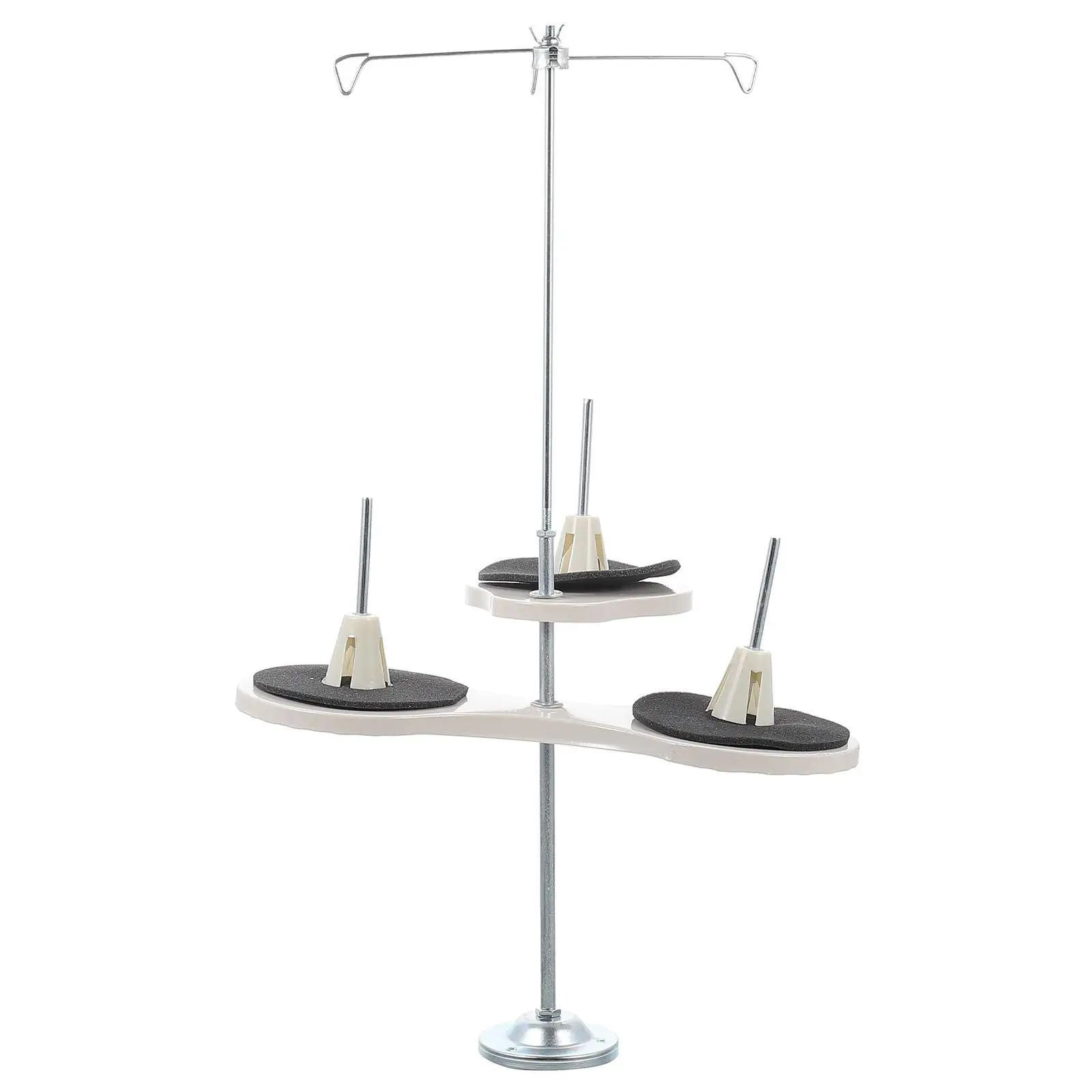 

Adjustable Thread Spool Stand Yarn Rack Iron Holder Sewing Machine Smooth Flow Prevent Knots Sturdy Base Practical