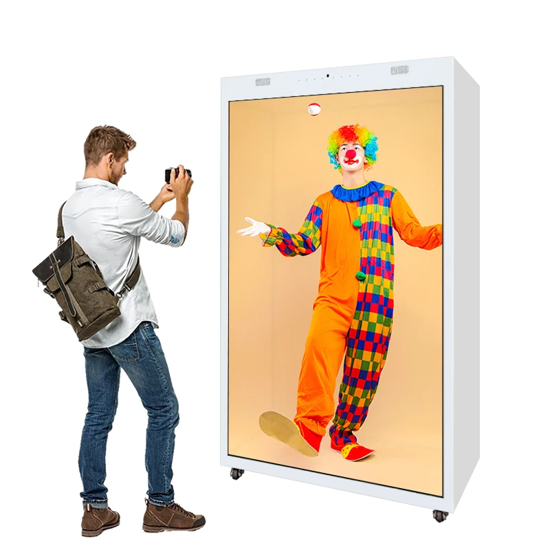 86-Inch 3D Hologram Display Transparent LCD Showcases Box Museum Jewellery Exhibition Video Holobox Camera Mic Indoor SDK