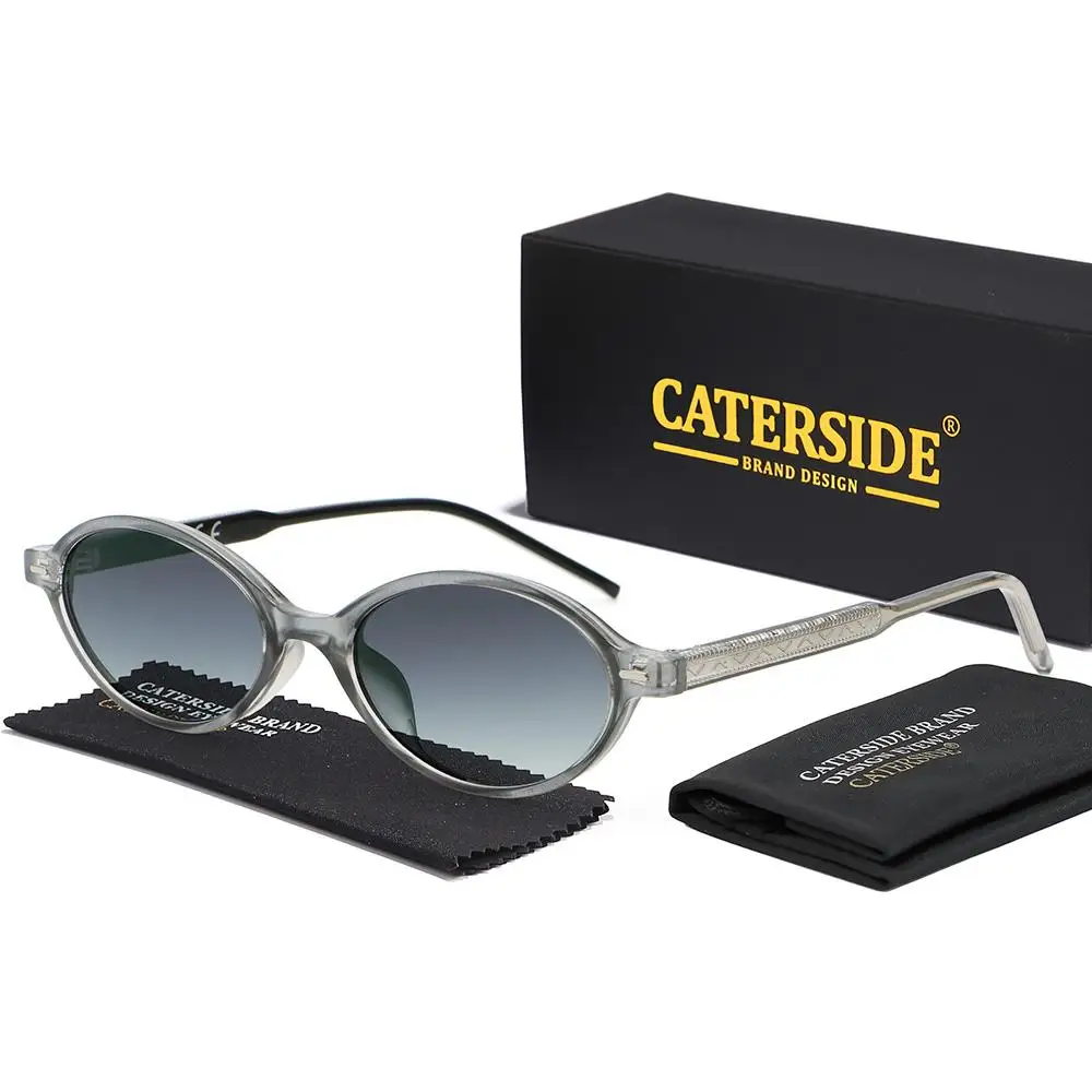 CATERSID Retro Damen Punk Sonnenbrille Hochwertige PC Ovale Kleine Rahmen Sonnenbrille Herren Outdoor Street Hip Hop Brille UV400 – Detail 11