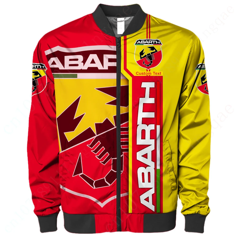 Abarth Jacket Techwear Baseball Uniform 3D Windbreaker Bomber Jacket Thick Coats Harajuku Parkas Jackets For Men's Clothing