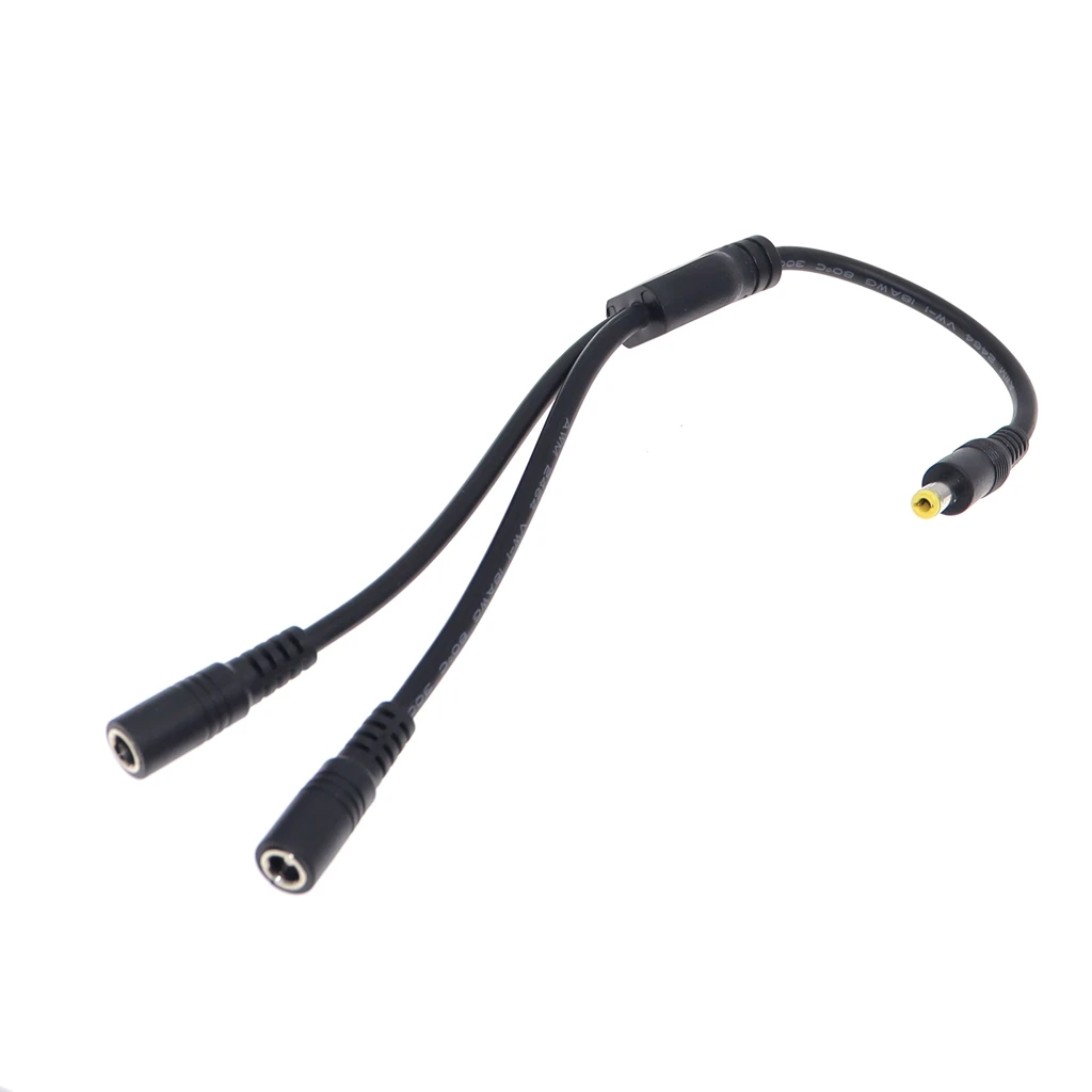 18AWG DC 5.5mm*2.5mm Power 2 Female to 1 Male Way Splitter Adapter Connector Plug Cable 12V For CCTV Camera LED Strip Light
