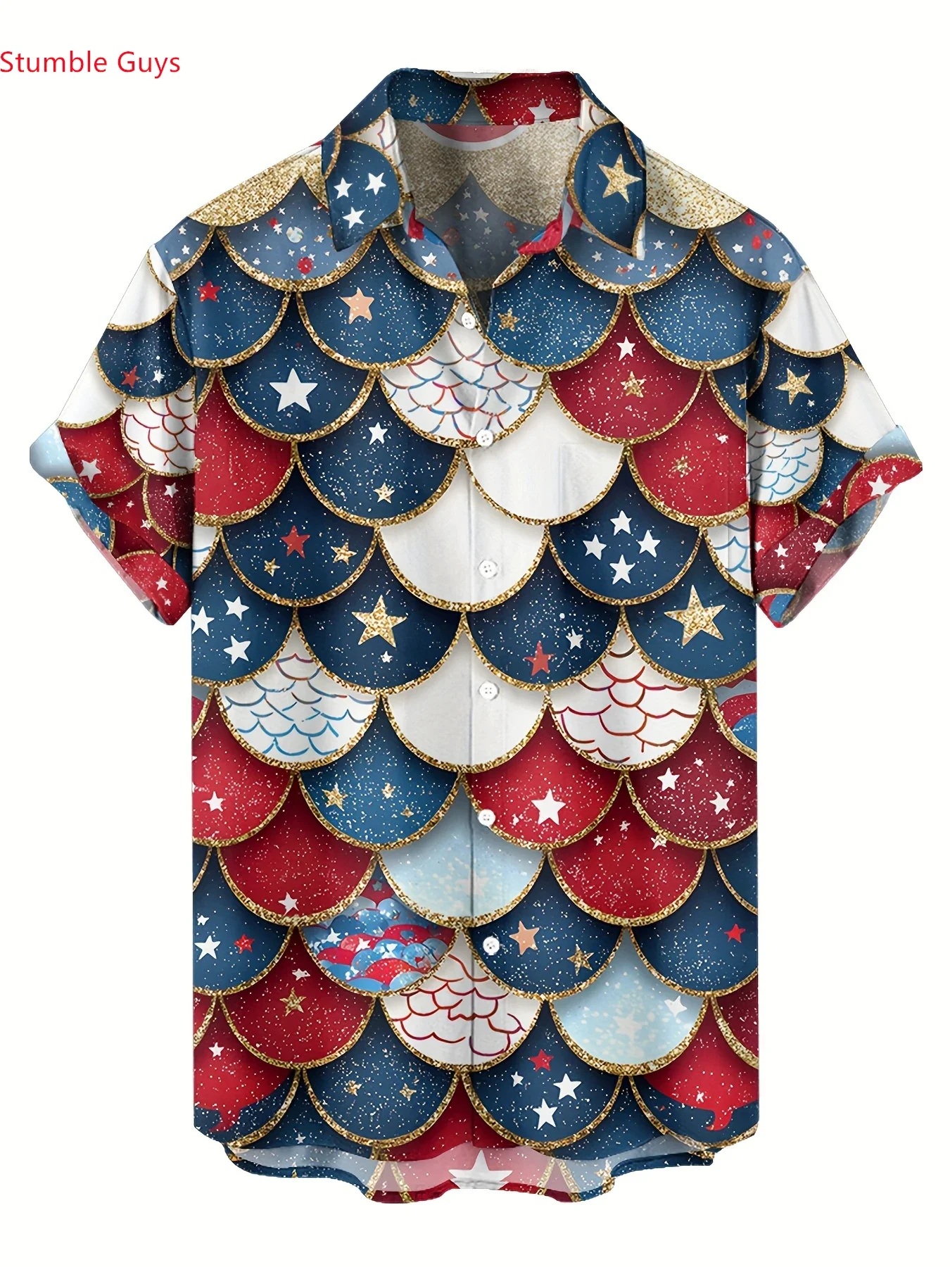 

Men's Casual Man Short Sleeve Hawaiian Shirt Summer Fashion Tropical Print Lightweight Breathable Beach Holiday Shirts
