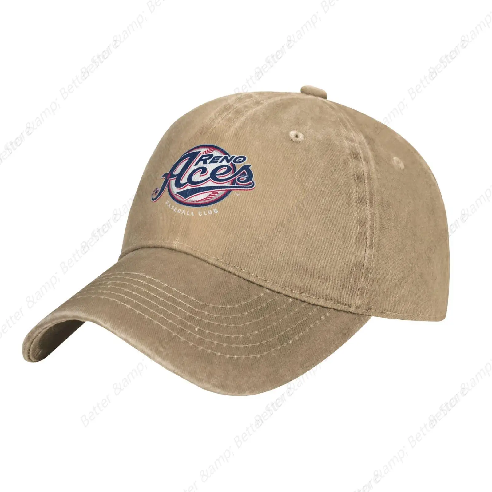 Reno Aces topi bisbol uniseks, bisa disesuaikan untuk topi bisbol