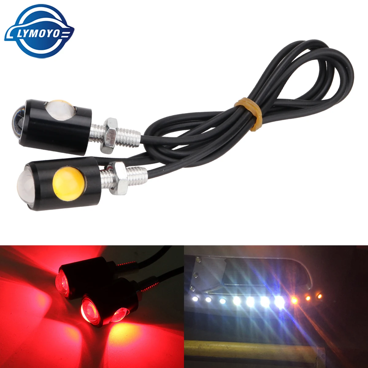 2pcs Eagle eye lamp Car signal lights Fog light Headlight hawk\'s eye Daytime running lights additional bulb motorcycle Taillight