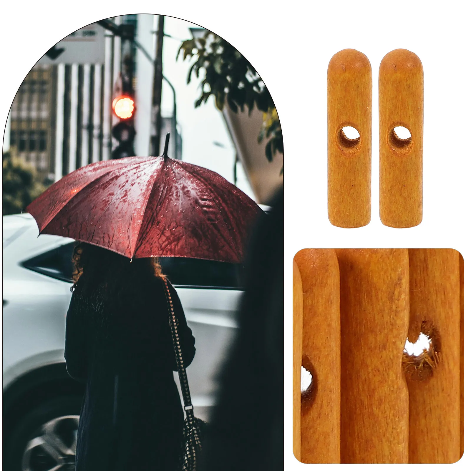 10Pcs Umbrella Tail Beads Long Handle Repair Accessories Sun Protection Folding Umbrella Parts Replacement Tips Repair