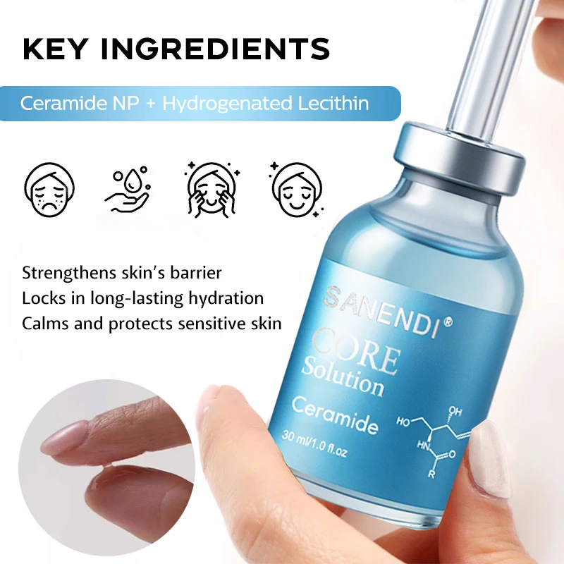 Sanendi Exo - CORE مركب الببتيد حمض الهيالورونيك ترطيب الوجه ترطيب مهدئ السائل صالون تجميل جوهر
