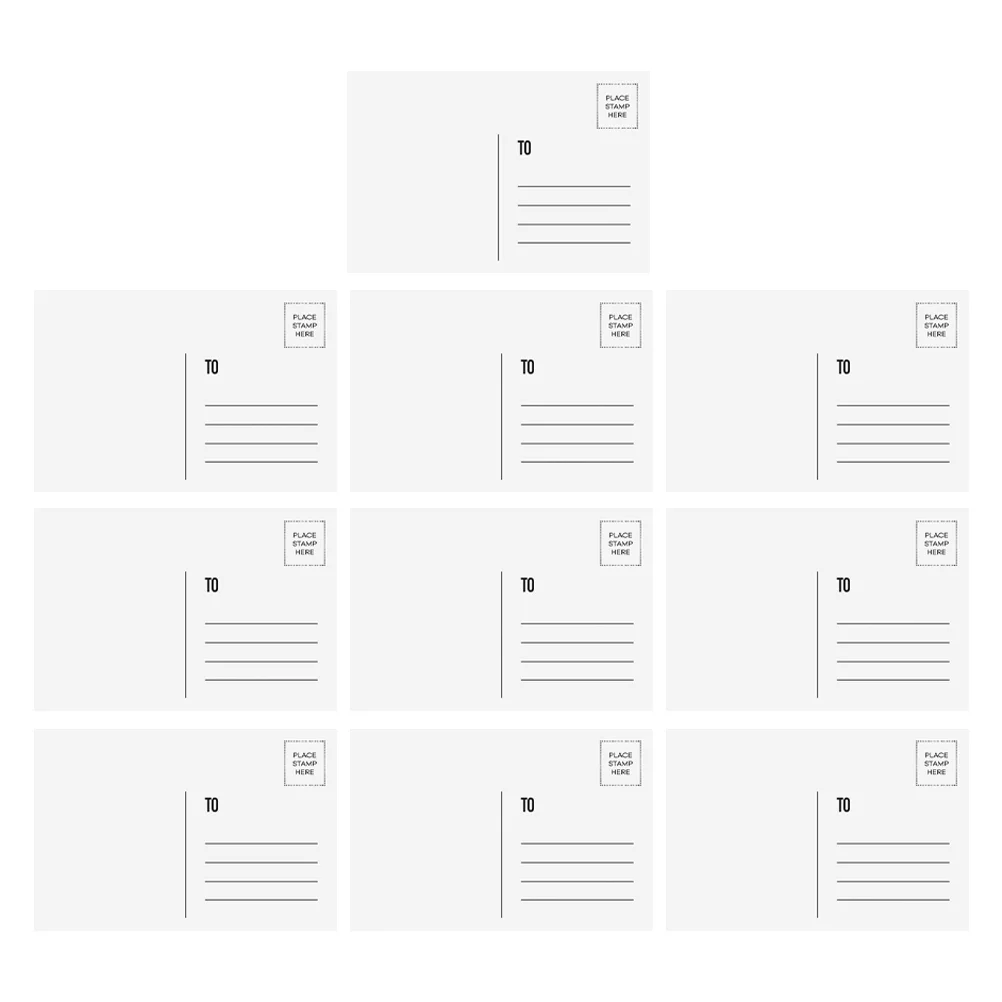 10 Pcs Blank Postcard Greeting Business Message Blessing Cards Postcards Bulk Portable