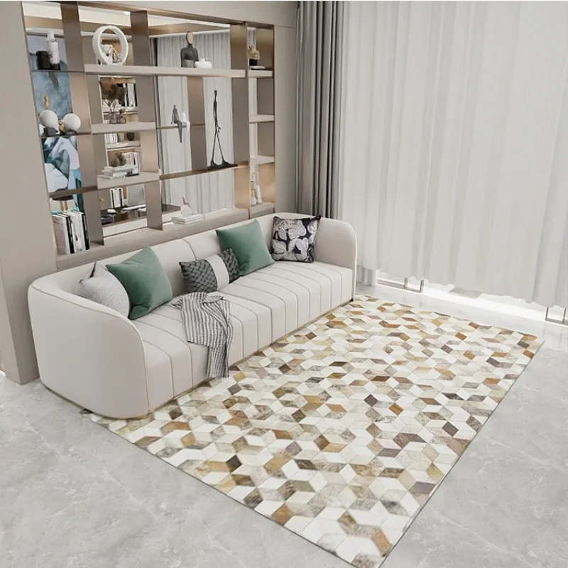 

Cowhide carpet luxury and comfort to create a unique home style