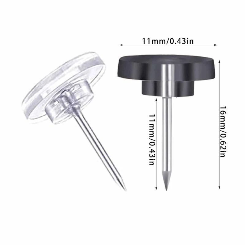 

652F 50/100Pcs Big Head Push Pin Map Tacks Thumb Nails Flat Push Pin Thumb Pin for Cork Board Picture Map Posters Note