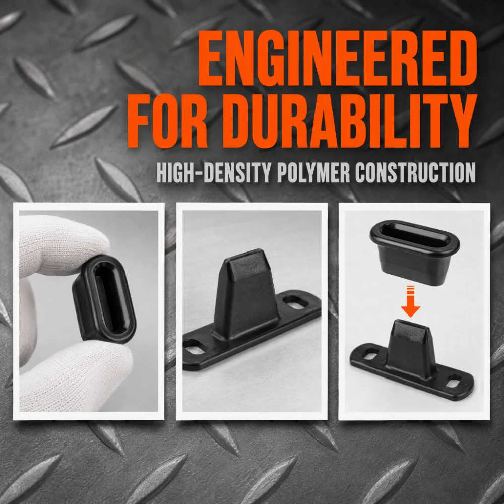 Plastic Sliding Door Locator 904637, 904645, 1487798080 Black Sliding Locator Kit Side Door Catch for Fiat Scudo 1995‑2006