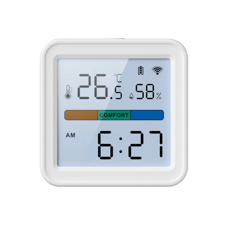 Tuya WIFI Temperatur Feuchtigkeit Sensor Hygrometer Thermometer Smart Home Hintergrundbeleuchtung Smart Life Support Alexa Google Assistent