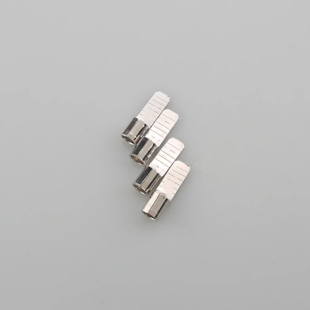 New 6pcs Gold Plated C45-4 C45-6 C45-10 C45-16 square insert DZ47 open pin shaped copper solder joint nose cold pressed End