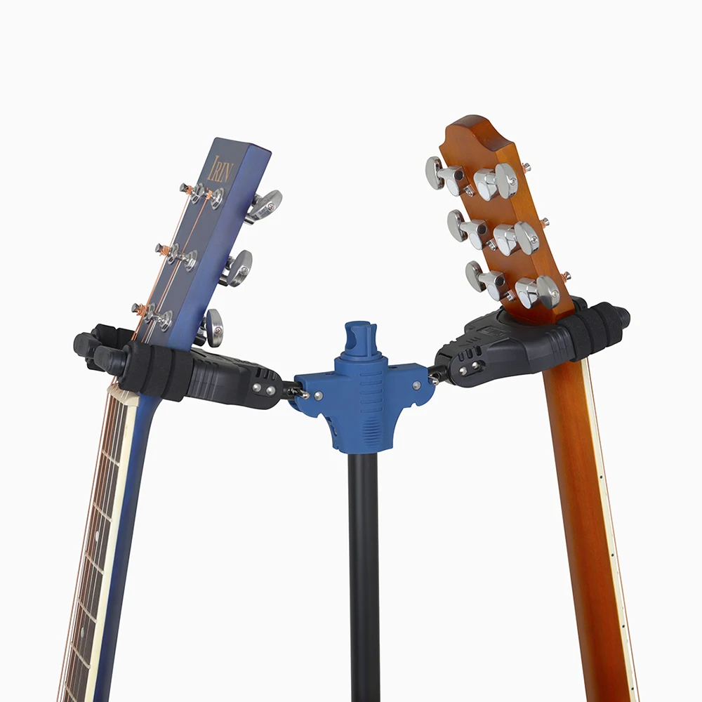 GALUX GS-212 Guitar Stand Folding Upright Guitarra Holder with Double Support Gravity Self-Locking Stand Free Height Adjustment