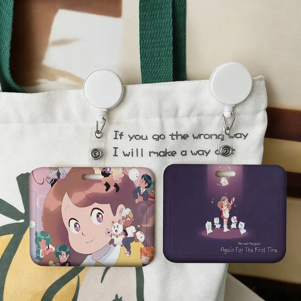 

Bee And Puppycat Anime Badge Holder PVC Material ID Card Case For Work Nurse Key & Wallet