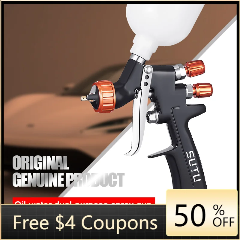 

SUTU MINI88 High Ejection 1.0/1.2 mm Nozzle Spray Paint Gun for Oil/Water-Based Coatings, Air Spray Gun