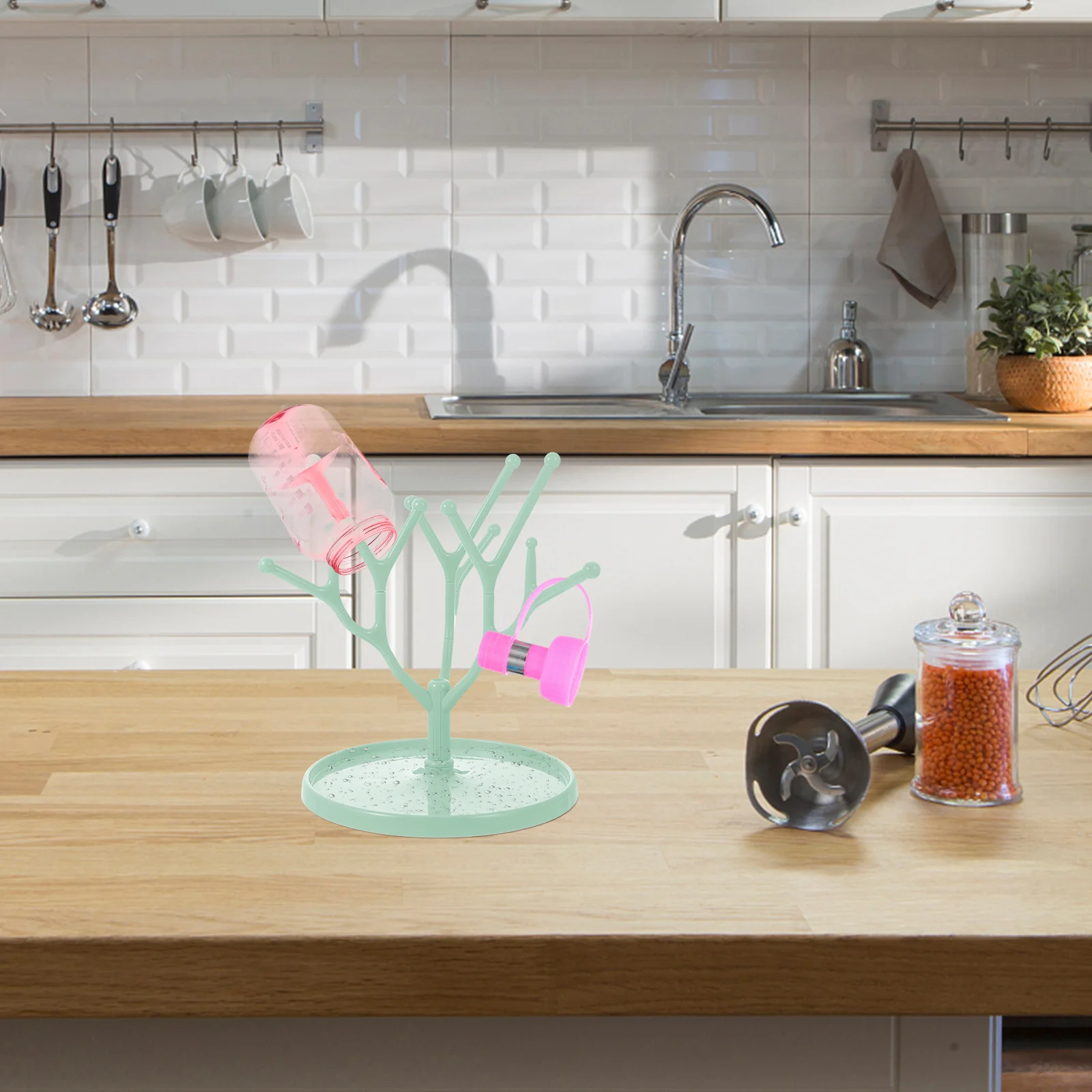 رف تجفيف زجاجات الأطفال أوتاد قابلة للفصل يحمل أحجام مختلفة دعامة تصريف الأكواب لتصريف المياه الزائدة مستلزمات المنزل #6