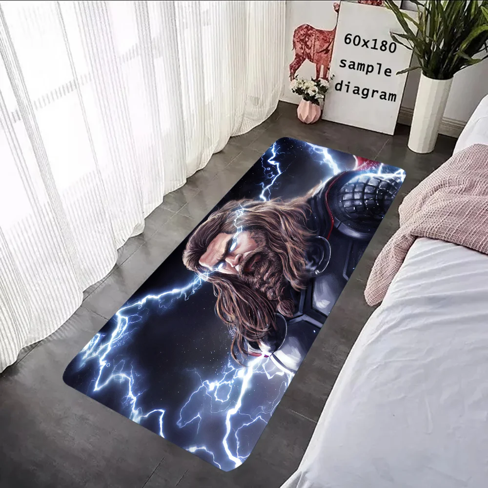 

T-Thor Floor Mat Graphic Printed Flannel Doormats for Bathroom Kitchen Entrance Carpet Home Decor