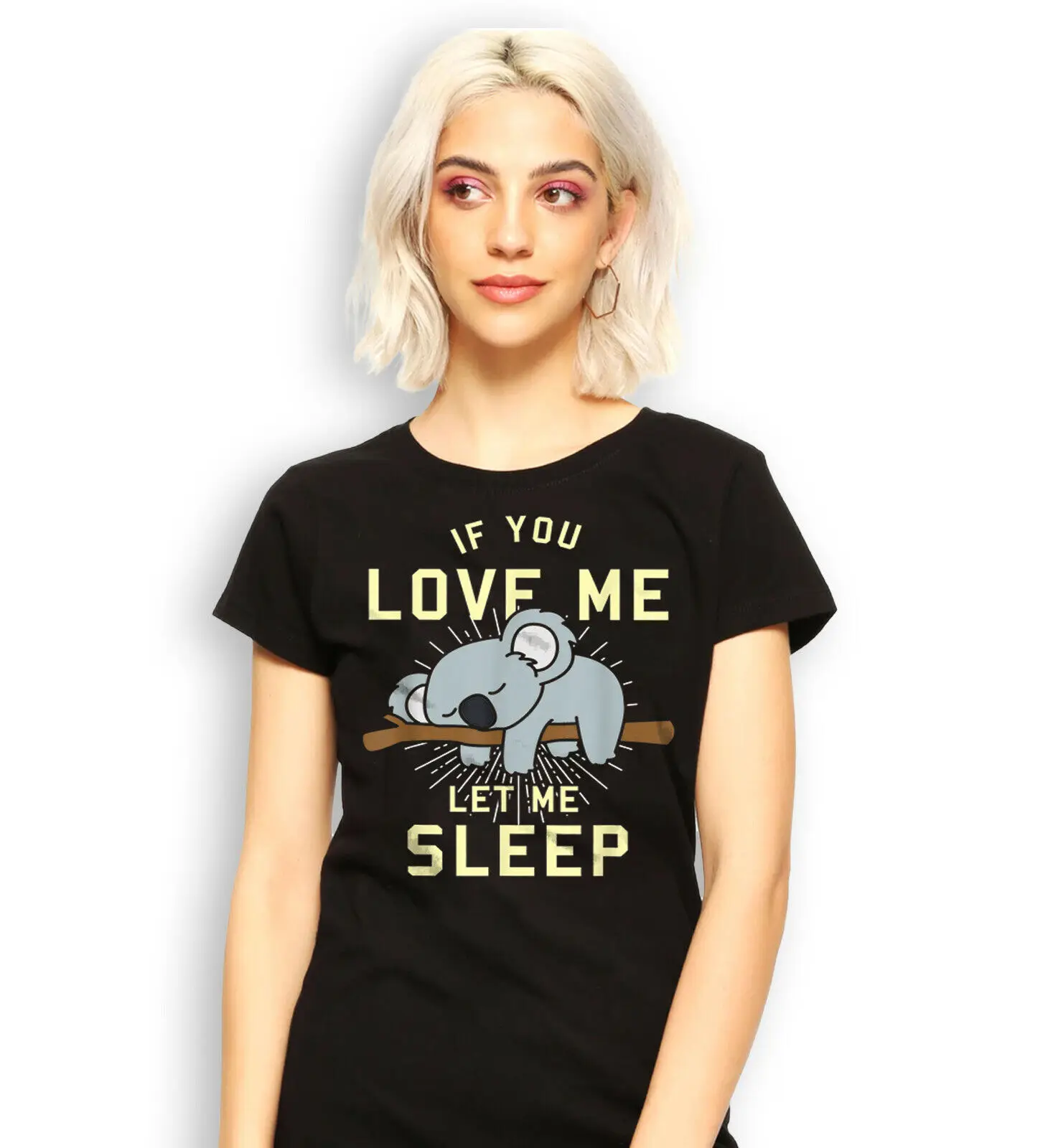 Sleepy Koala Funny T-shirt, Cute Koala Shirt, Sleeping Koala Funny Tee