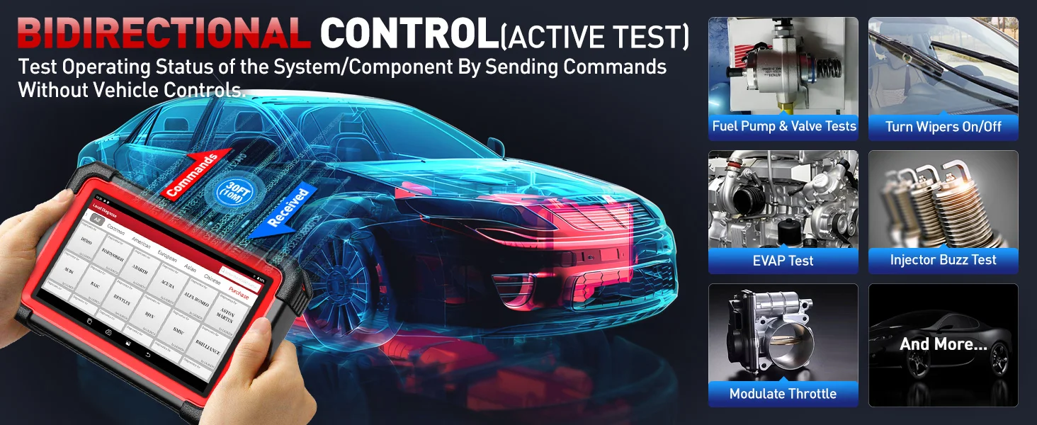LAUNCH X431 CRP919E BT OBD2 Scanner CAN FD DOIP 32 Reset-Funktionen Vollsystem-ECU-Codierung Bidirektionale Diagnose-Scan-Tools für Autos – Detail 14