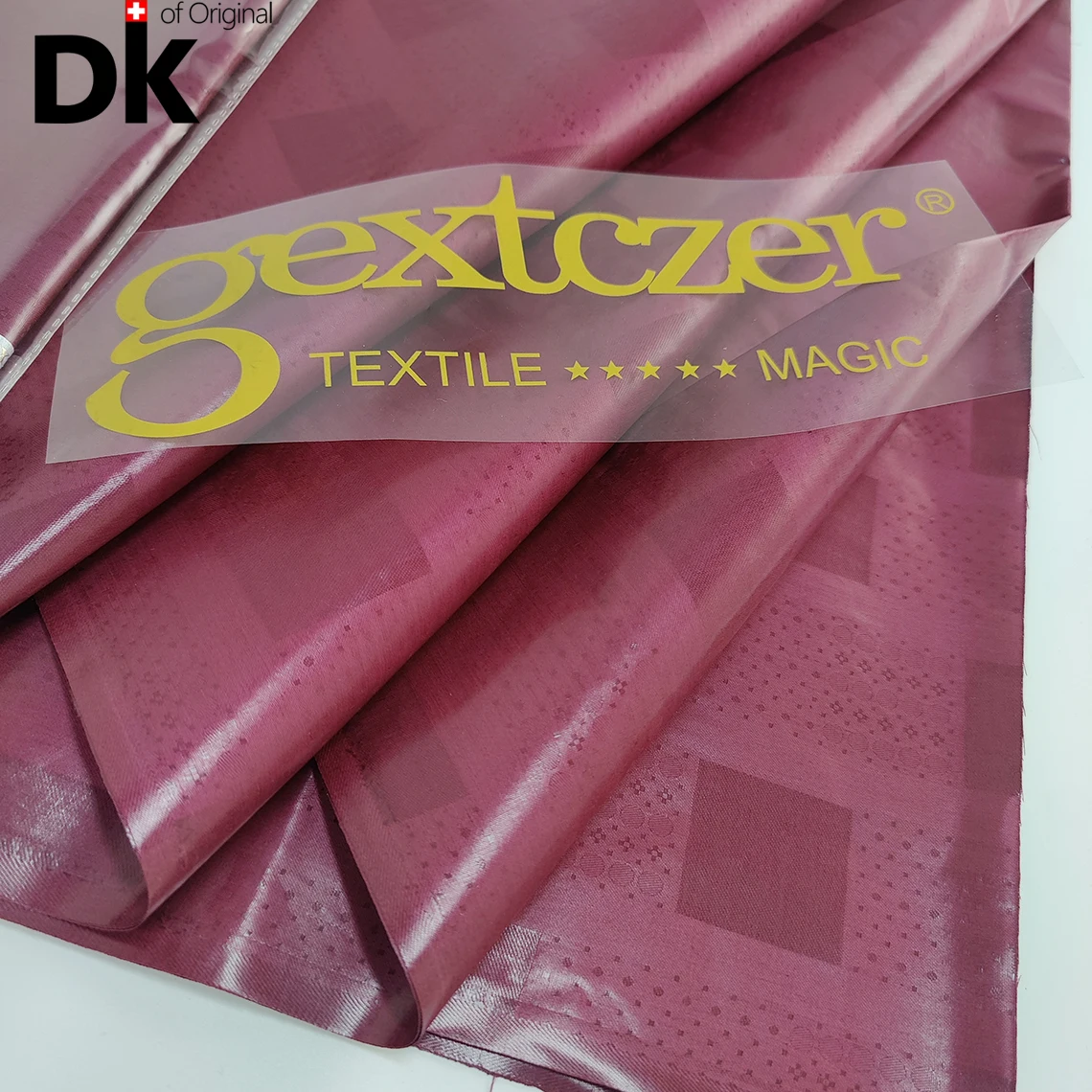 

Factory Wholesale Original Bazin Rich Jacquard Fabric 100% Cotton Burgundy African Women Or Men Dashiki Sewing Basin Material