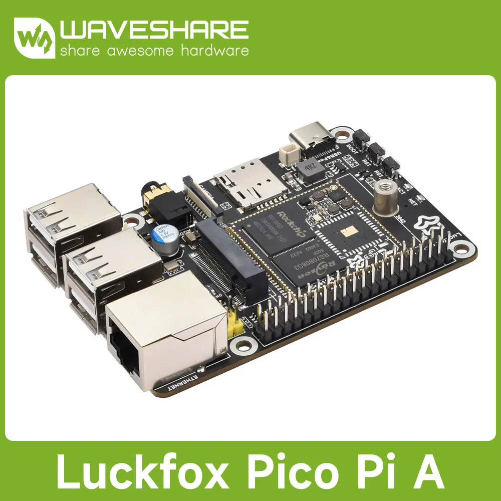 

Плата разработки Luckfox Pico Pi Linux на базе Luckfox Core1106 8 ГБ eMMC поддерживает интеллектуальное кодирование, саморазвернутый