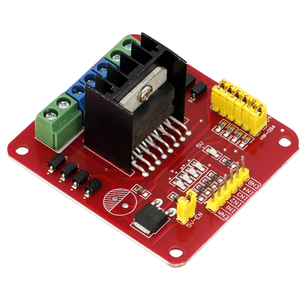 L298N DC Stepper Motor Driver Stepper Module Max 20W 2A Dual H Bridge Shield Controller Board Smart Electronics for Arduino