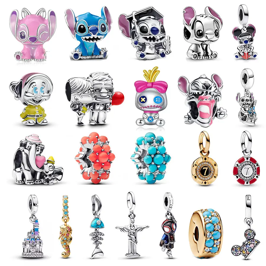 

Brand-new 100% 925 sterling silver Disney All-Star pendant beads, suitable for original DIY bracelets and fashionable ladies’ gi