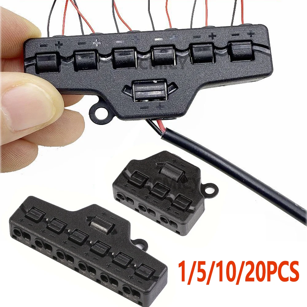 

3/6 Ports Quick Wire Splitter Splitter Led Strip Connector Universal Wiring Home Terminal Block for LED Lighting Model DIY